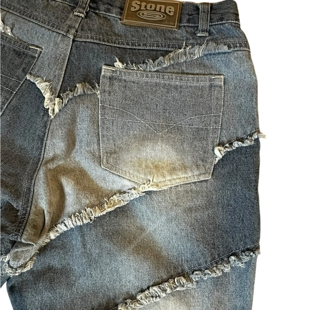 Vintage y2k 90s Blue Flared Women Jeans - Picture 7 of 8